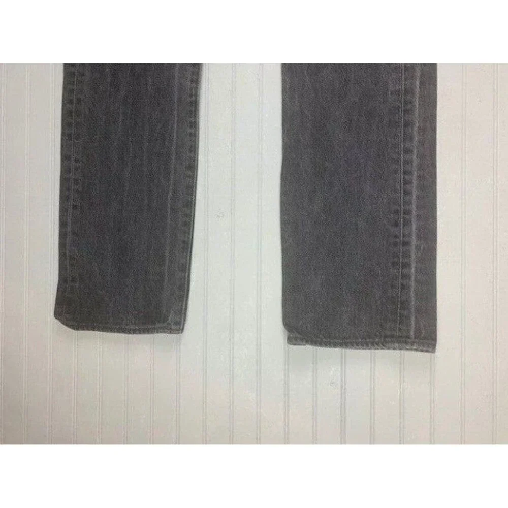 Levi 501 Mens Jeans Size 32x34 (Actual Inseam 33) Button Fly Black Straight